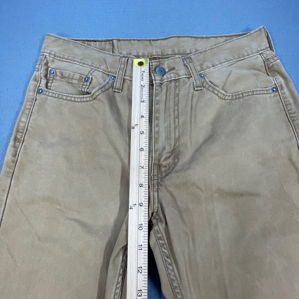Levi's Men's 514 Straight Fit Jeans Tan Brown Khaki Denim Size 30x32 - Picture 9 of 9